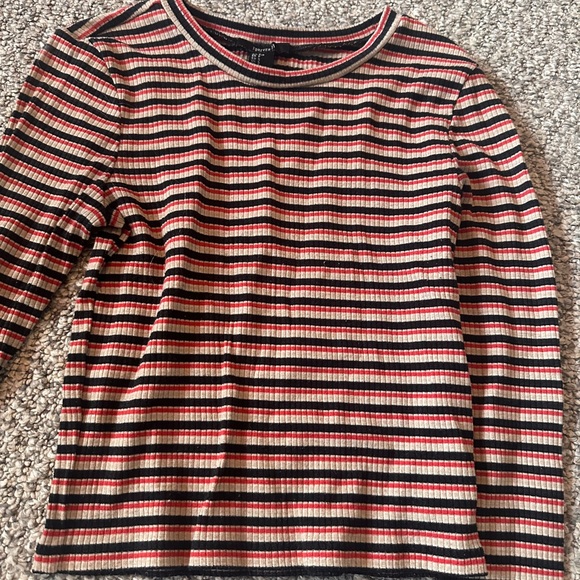 Forever 21 Long Sleeve Strip Shirt - Picture 2 of 5